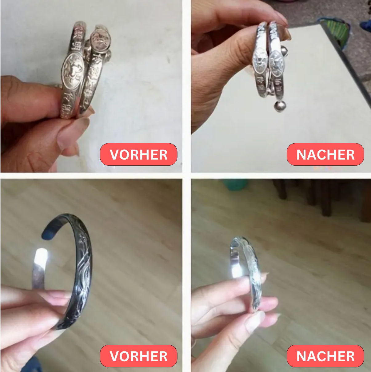 Brigitte's Premium Schmuckreinigungstücher – 50 Stück für strahlenden Glanz