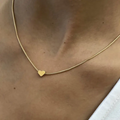 Goldene Mini Herz Halskette