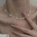 Goldenes Perlenhalsband