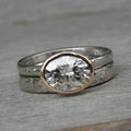 Vintage Dual Silber Zirkonia Ring