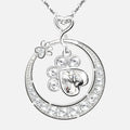 MALIA – Elegante Pfoten-Halskette aus 925er Sterlingsilber mit funkelnden Zirkonia für stilvolle Akzente
